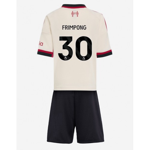 Liverpool Jeremie Frimpong #30 Bortaställ Barn 2025-26 Kortärmad (+ Korta byxor) Liverpool Jeremie Frimpong #30 Bortaställ Barn 2025-26 Kortärmad (+ Korta byxor)